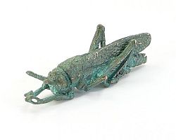 Green Grasshopper - Brooch